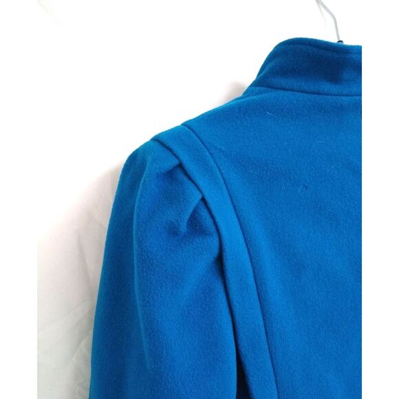Vintage R Hennig Blue Button Up 100% Wool Pea Coat / Jacket Women's Size 8 - Picture 4 of 6